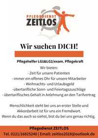 Stellenangebot Zeitlos